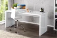 Bureau professionnel 140cm design en MDF coloris blanc