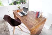 Bureau moderne de 150 cm en bois massif coloris naturel