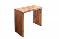 Bureau de 100 cm contemporain en bois massif coloris miel naturel