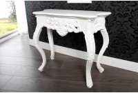 Console classique 85 cm coloris blanc