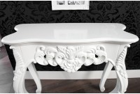 Console classique 85 cm coloris blanc