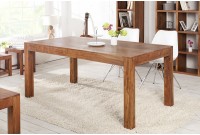 Table à manger 120/140 cm design en bois ciré