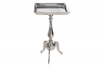 Table d'appoint 55 cm en aluminium argenté