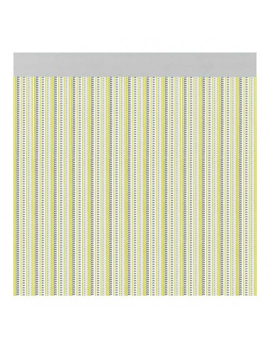 Rideau Acudam Brescia Portes Jaune Extérieur PVC Aluminium 90 x 210 cm