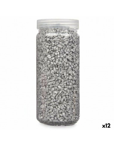 Pierres Décoratives Argenté 2 - 5 mm 700 g (12 Unités)