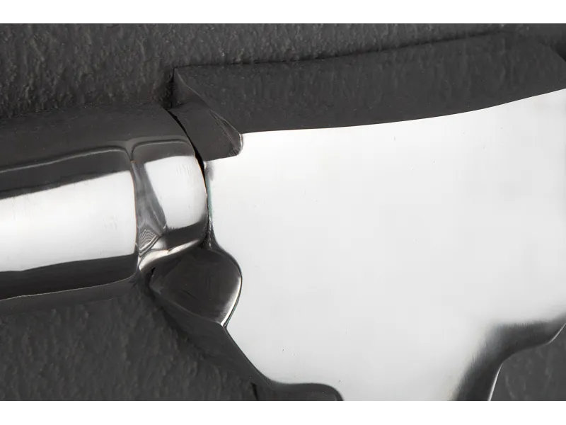 Patère tête de taureau à 4 crochets coloris argenté