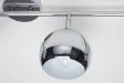 Lampe suspendue design "BUBBLE" en métal chromé