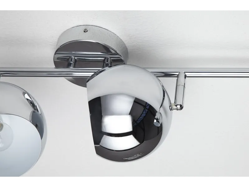 Lampe suspendue design "BUBBLE" en métal chromé