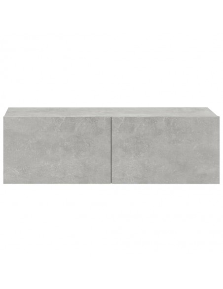 Ensemble de meubles TV 5 pcs Gris béton Bois d'ingénierie