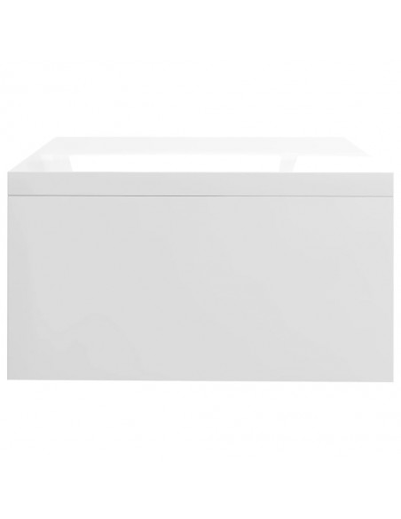 Support de moniteur Blanc brillant 42 x 24 x 13 cm Aggloméré