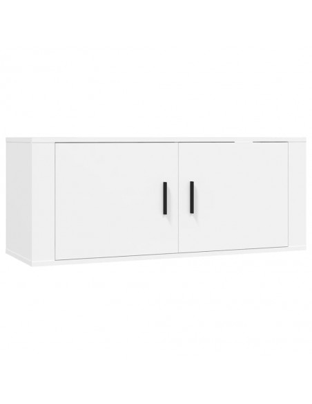 Ensemble de meubles TV 7 pcs Blanc Bois d'ingénierie