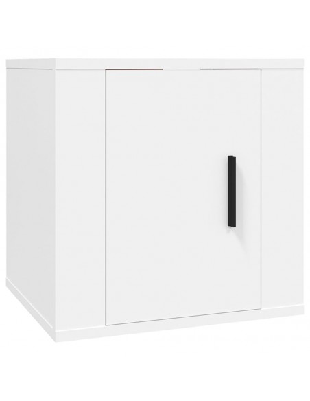 Ensemble de meubles TV 7 pcs Blanc Bois d'ingénierie