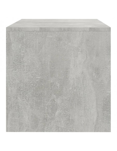 Meuble TV Gris béton 100 x 40 x 40 cm Aggloméré