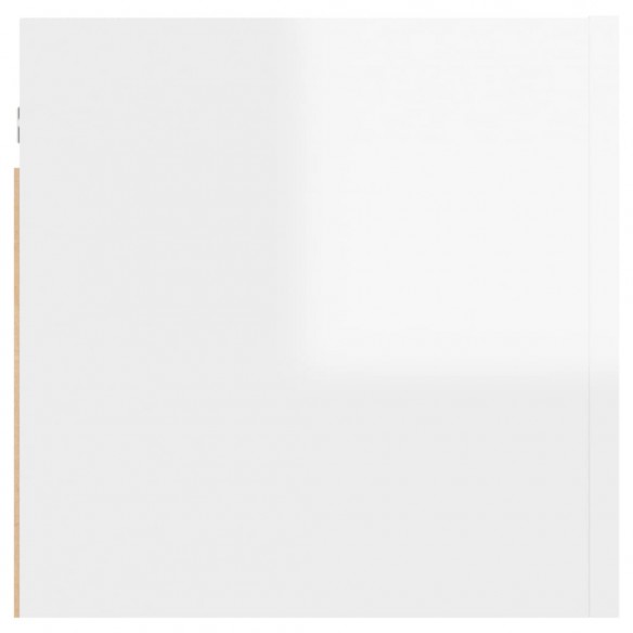 Meubles TV muraux 2 pcs Blanc brillant 30,5x30x30 cm