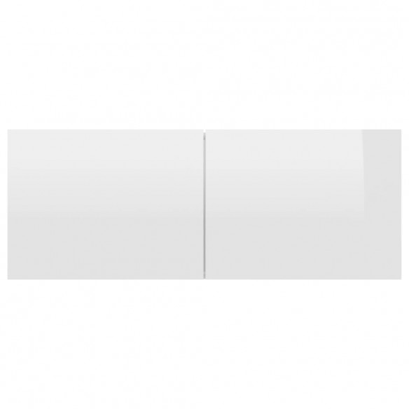 Meubles TV 4 pcs Blanc brillant 80x30x30 cm Aggloméré