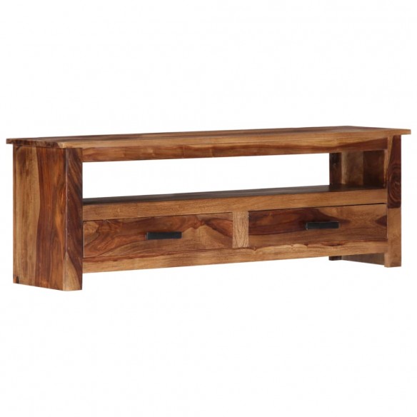 Meuble TV 118x30x40 cm Bois massif