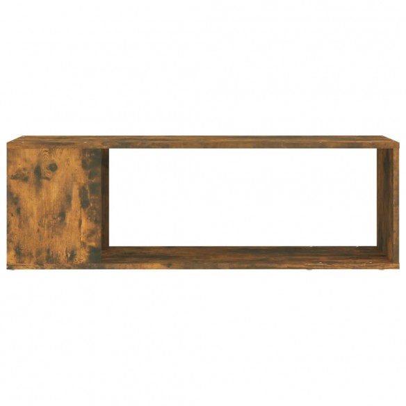 Meuble TV Chêne fumé 100x24x32 cm Bois d'ingénierie