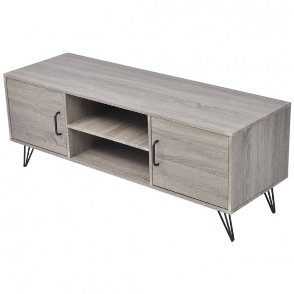 Meuble TV 120x40x45 cm Gris