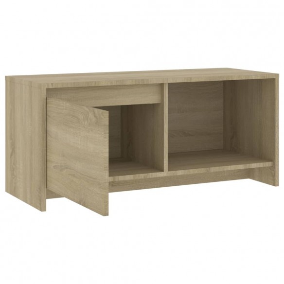 Meuble TV Chêne sonoma 90x35x40 cm Aggloméré