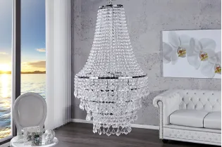 Lustre de luxe Royal 60cm avec des cristaux en strass transparent 2