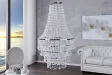 Lustre de luxe Royal 60cm avec des cristaux en strass transparent