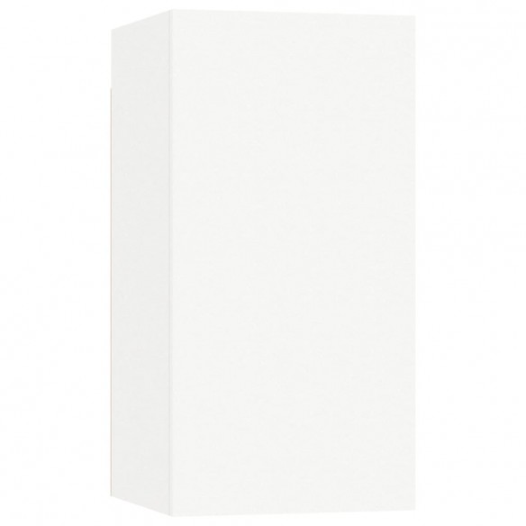 Ensemble de meuble TV 5 pcs Blanc Aggloméré