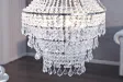Lustre de luxe Royal 60cm avec des cristaux en strass transparent