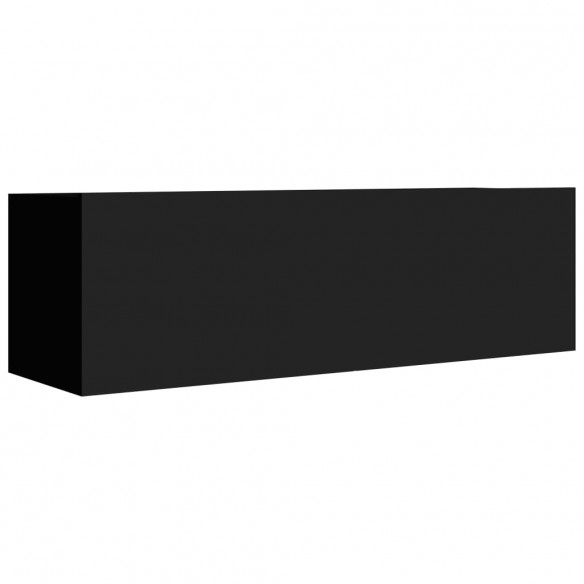 Meubles TV 4 pcs Noir 100x30x30 cm Aggloméré