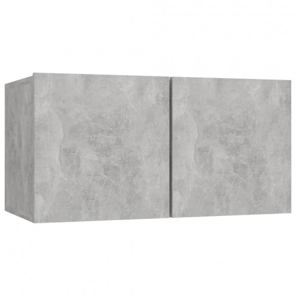 Ensemble de meubles TV 5 pcs Gris béton Aggloméré