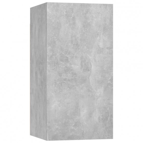 Ensemble de meubles TV 5 pcs Gris béton Aggloméré