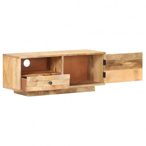 Meuble TV 90x30x35 cm Bois massif de manguier