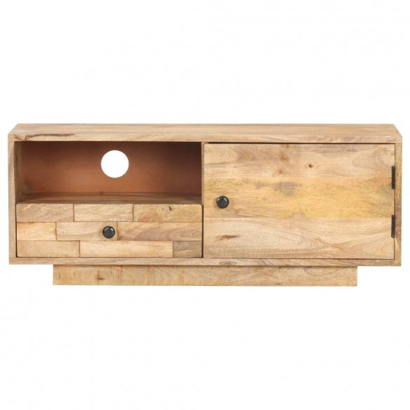 Meuble TV 90x30x35 cm Bois massif de manguier