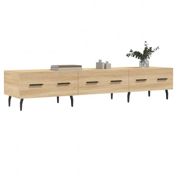 Meuble TV chêne sonoma 150x36x30 cm bois d'ingénierie