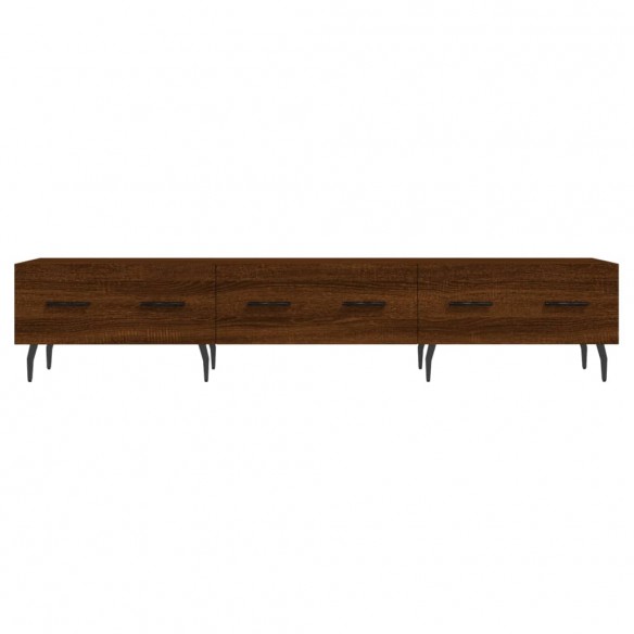 Meuble TV chêne marron 150x36x30 cm bois d'ingénierie