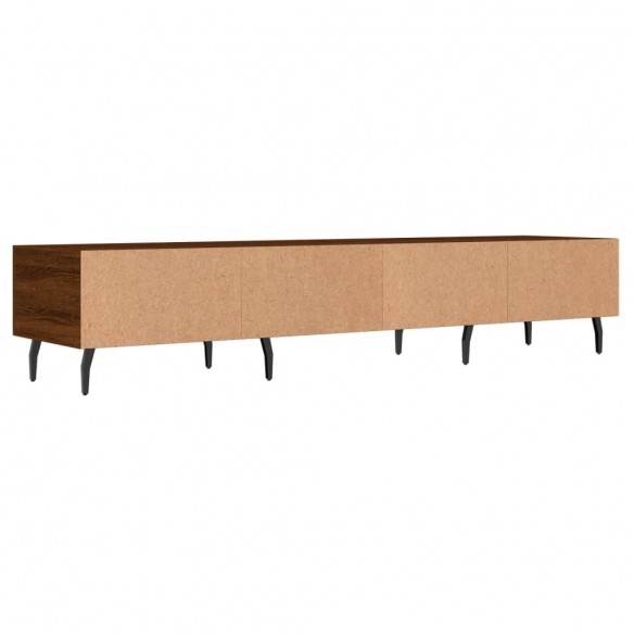 Meuble TV chêne marron 150x36x30 cm bois d'ingénierie