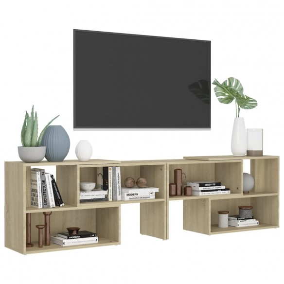 Meuble TV Chêne sonoma 149x30x52 cm Aggloméré