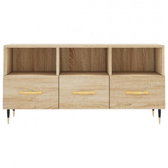 Meuble TV chêne sonoma 102x36x50 cm bois d'ingénierie