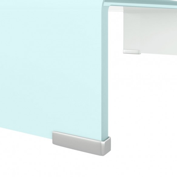 Meuble TV/Support pour moniteur 60x25x11 cm verre vert