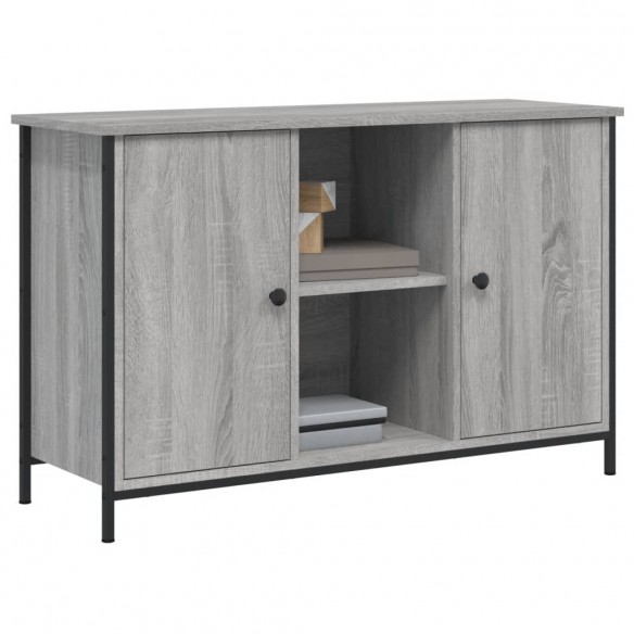 Meuble TV sonoma gris 100x35x65 cm bois d'ingénierie