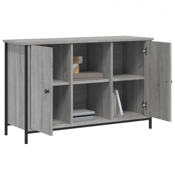 Meuble TV sonoma gris 100x35x65 cm bois d'ingénierie