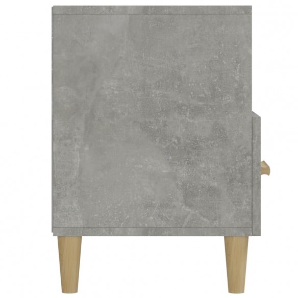 Meuble TV gris béton 102x36x50 cm bois d'ingénierie