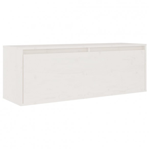 Meubles TV 3 pcs Blanc Bois massif de pin