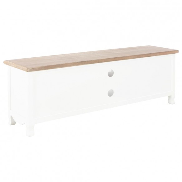 Meuble TV Blanc 120 x 30 x 40 cm Bois