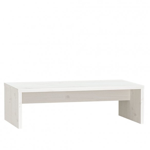 Support de moniteur Blanc 50x27x15 cm Bois de pin solide