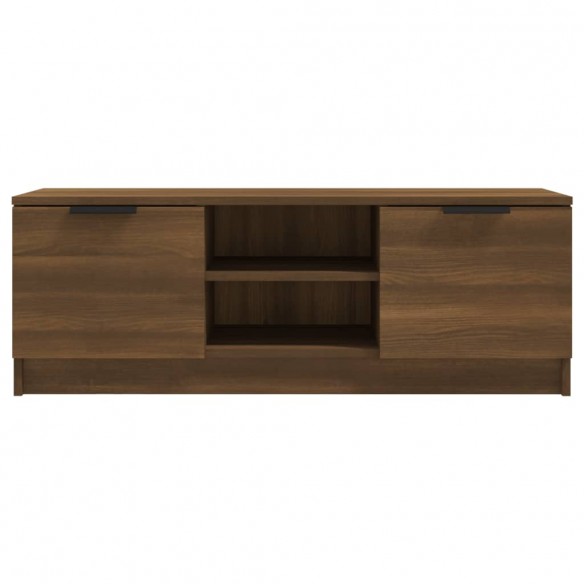 Meuble TV Chêne marron 102x35x36,5 cm Bois d'ingénierie