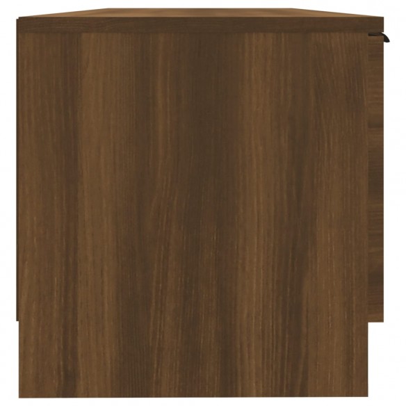 Meuble TV Chêne marron 102x35x36,5 cm Bois d'ingénierie