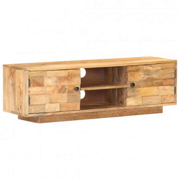 Meuble TV 116x30x35 cm Bois de manguier solide