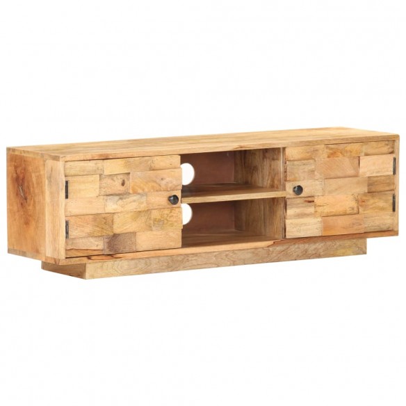 Meuble TV 116x30x35 cm Bois de manguier solide