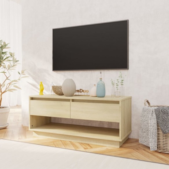 Meuble TV Chêne sonoma 102x41x44 cm Aggloméré