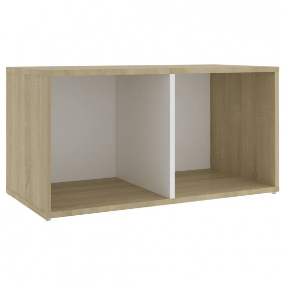 Meubles TV 2 pcs Blanc et chêne sonoma 72x35x36,5 cm Aggloméré